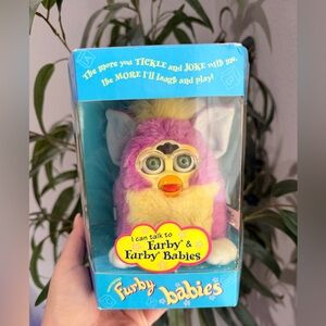 Vintage 1999‎ Furby Babies – Pink & Yellow – New in Original Box
